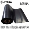 Zebra RIBBON 11007R, Ribbon Zebra Resina 4.33x74M