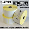 Zebra ZPERF2X1, Etiqueta Z-PERFORM 2000T 2X1, 2 Cumnas de 3 10000 Etiquetas