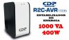 CDP R2C-AVR 1008i, ESTABILIZADOR / REGULADOR DE ENERGIA 1000VA / 400W  8 TOMAS DE SALIDA (4 CON AVR - SUPRECION DE PICOS 4 SOLO CON SUPRESION), PROTECCION COAXIAL