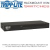 Tripp Lite  B042-016, KVM USB/PS2 de 16 Puertos de 1U para instalar en Rack con Men en Pantalla