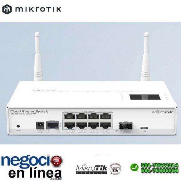 Коммутатор mikrotik crs109 8g 1s 2hnd in обзор